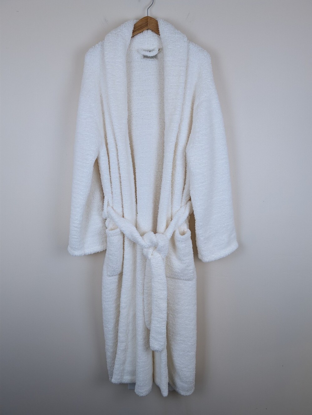 Kashwere Cowl Neck Bath Robe - White